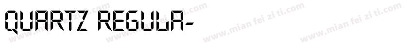 Quartz Regula字体转换